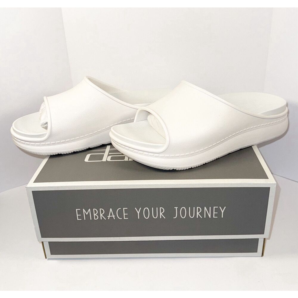NEW Dansko Devyn Slide Sandals Molded White Cushioned Recovery Womens 42/11.5-12 - Picture 5 of 16